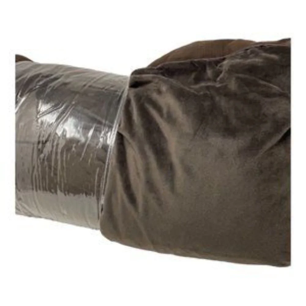 Pet Shoppe Large Pet Bed 36” x 27” Soft Machine Washable Brown Ribbed Bottom